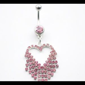 Brand new belly ring piecing dangling
